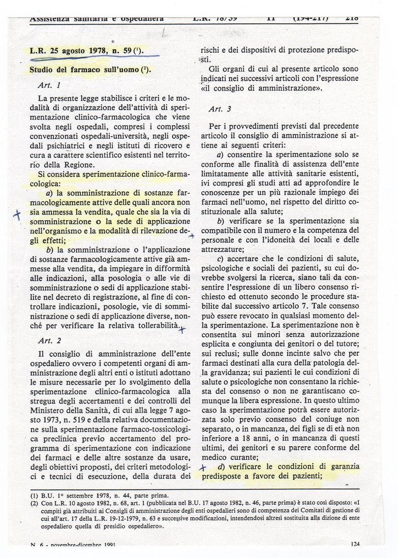 12) LEGGE REGIONE TOSCANA PER IL CONSENSO INFORMAT...